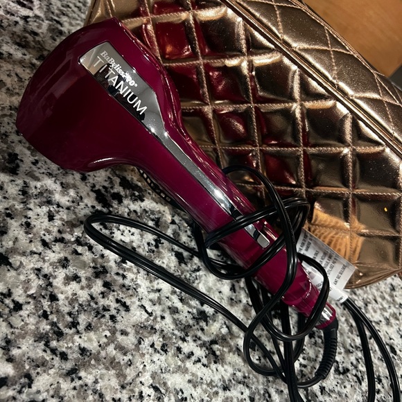 BaByliss Titanium Hair Styler - Burgundy and Gold